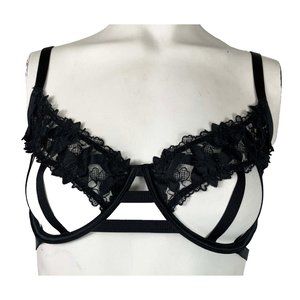 NWT 34 DD Victorias Secret Open Cup Bra 90s Style Very Sexy